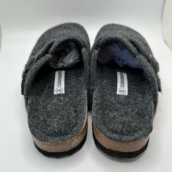 CUSHIONAIRE Womens Clog 9 GRAY WOOL - Picture 4 of 7